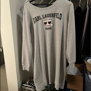Karl Lagerfeld sweatshirt dress large